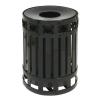 32 Gallon Ring Receptacle with Spun Metal Lid 32 Gallon Ring Receptacle with Spun Metal Lid